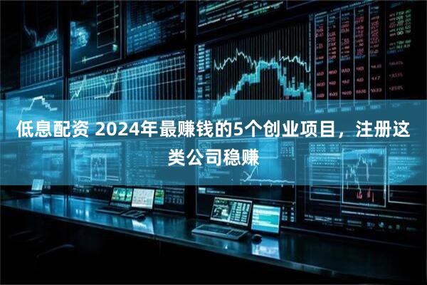 低息配资 2024年最赚钱的5个创业项目，注册这类公司稳赚